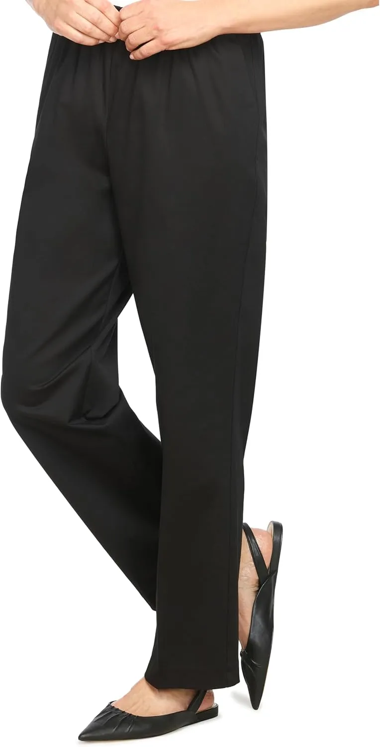 Alfred Dunner All Around Elastic Waist Cotton Short Twill Pants