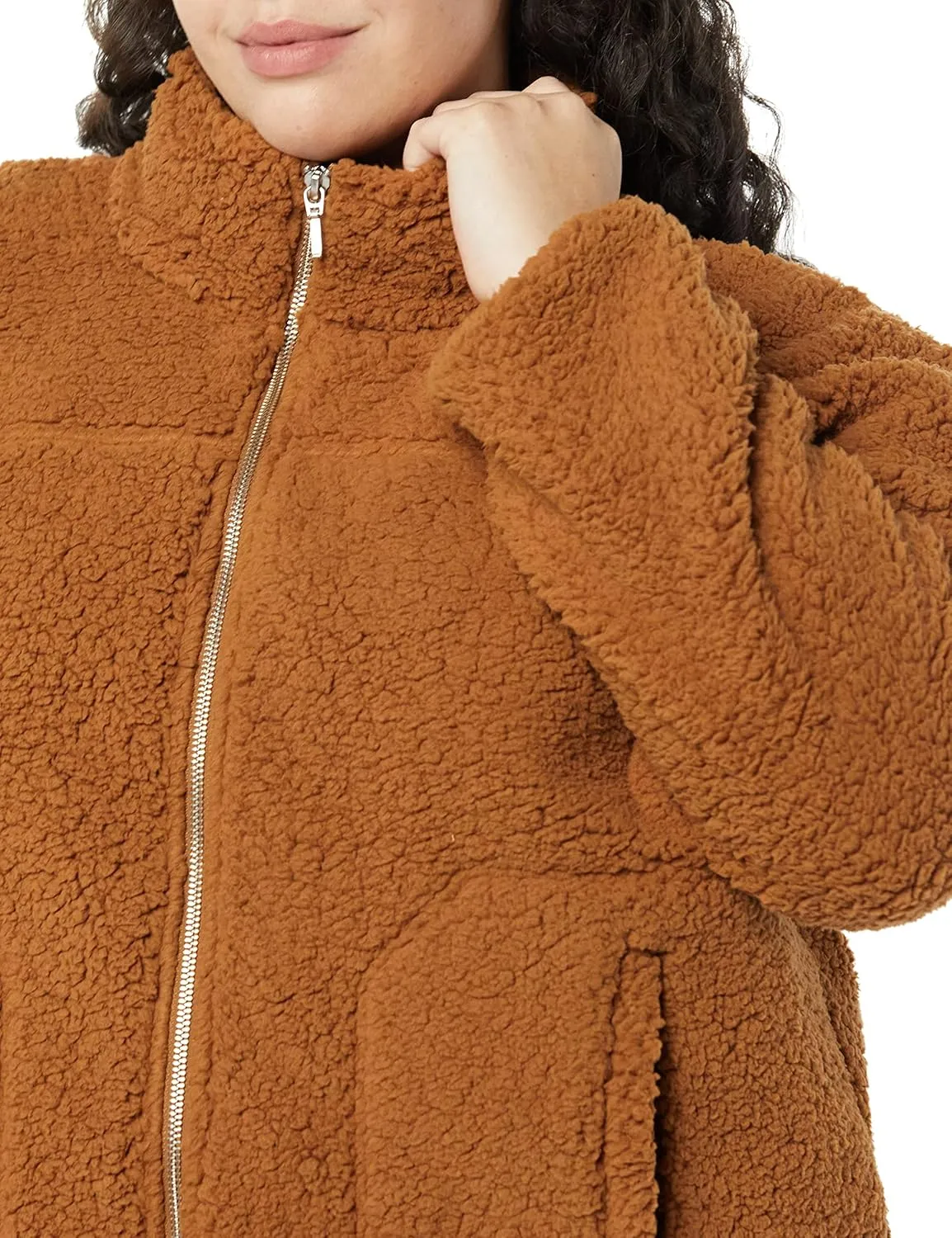 Amazon Essentials Woman's Fleece Zip-Up Sherpa Jacket
