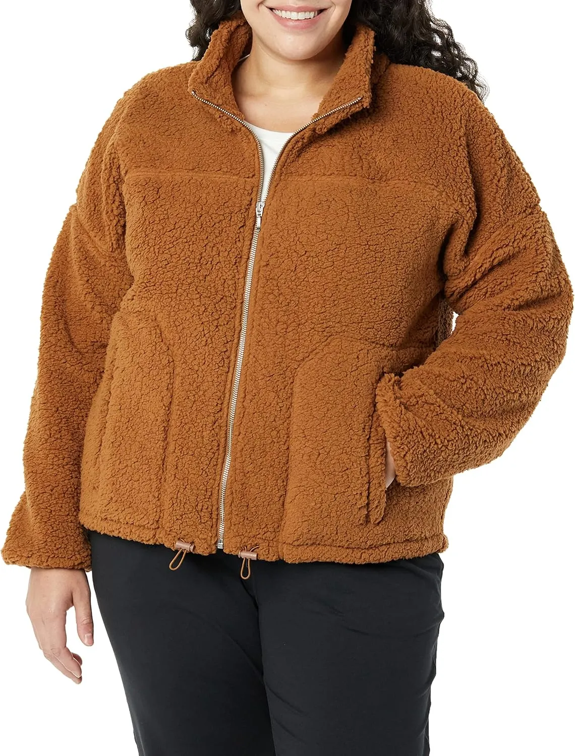 Amazon Essentials Woman's Fleece Zip-Up Sherpa Jacket
