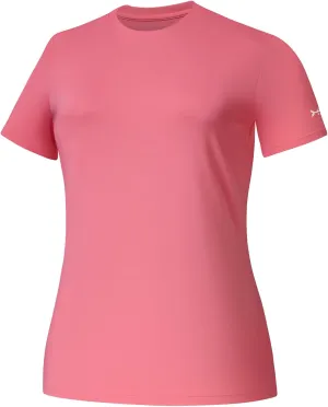 BASSDASH Womens UPF 50  Crew Neck Short Sleeve T-Shirt Cooling Performance Sun Protection Tee for Fishing Hiking Casual
