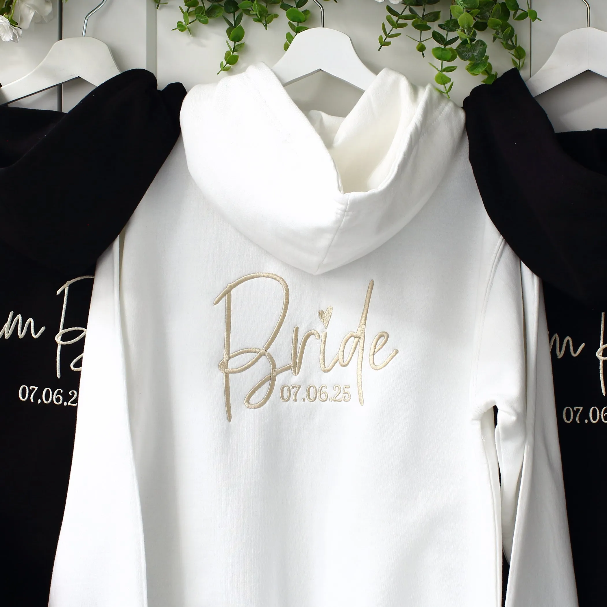 Bridal Zipped Hoodies - Black