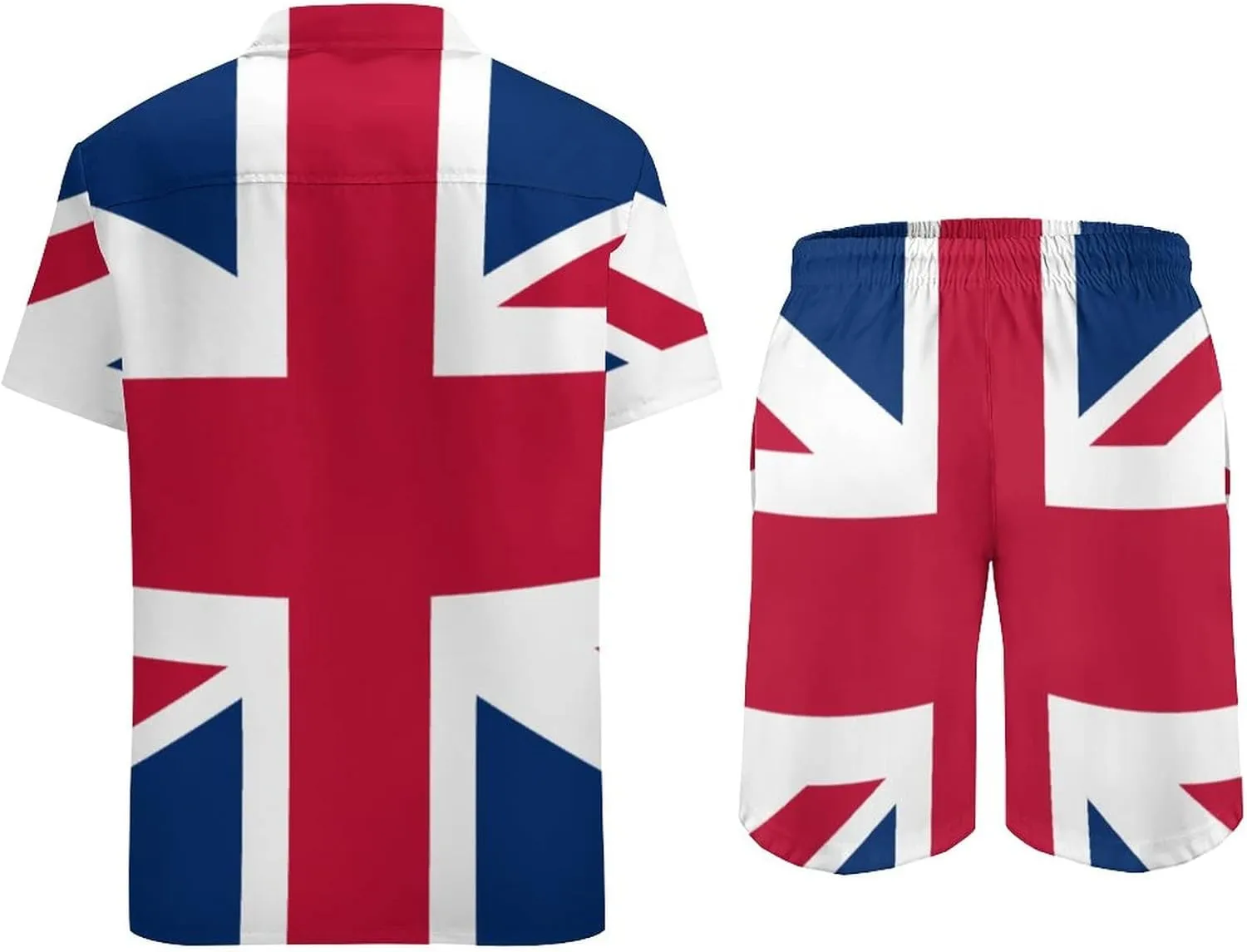 British Flag Casual Beach Suit Summer Beach Shorts 80s 90s Men's Swim Trunks Printed Beach Shorts L