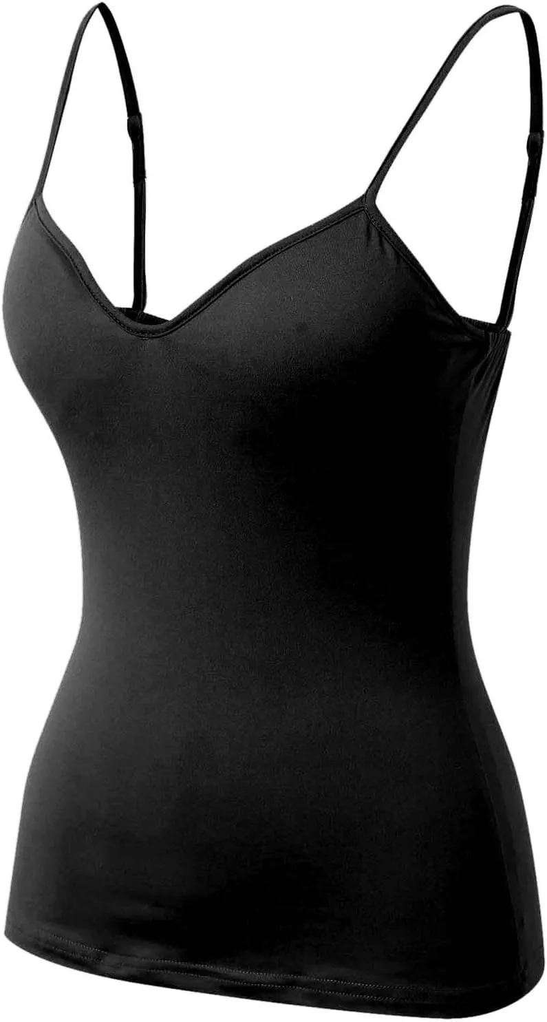 Built in Bra Camisole Tops for Women Workout Layer Padded Yoga Shirts Summer Casual Plus Size Shelf Bras Undershirts