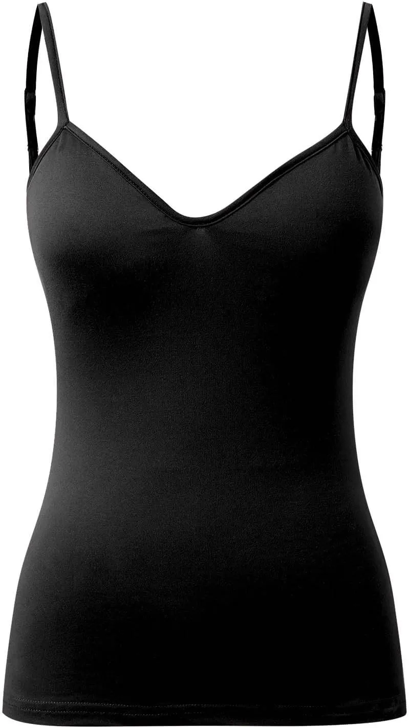 Built in Bra Camisole Tops for Women Workout Layer Padded Yoga Shirts Summer Casual Plus Size Shelf Bras Undershirts