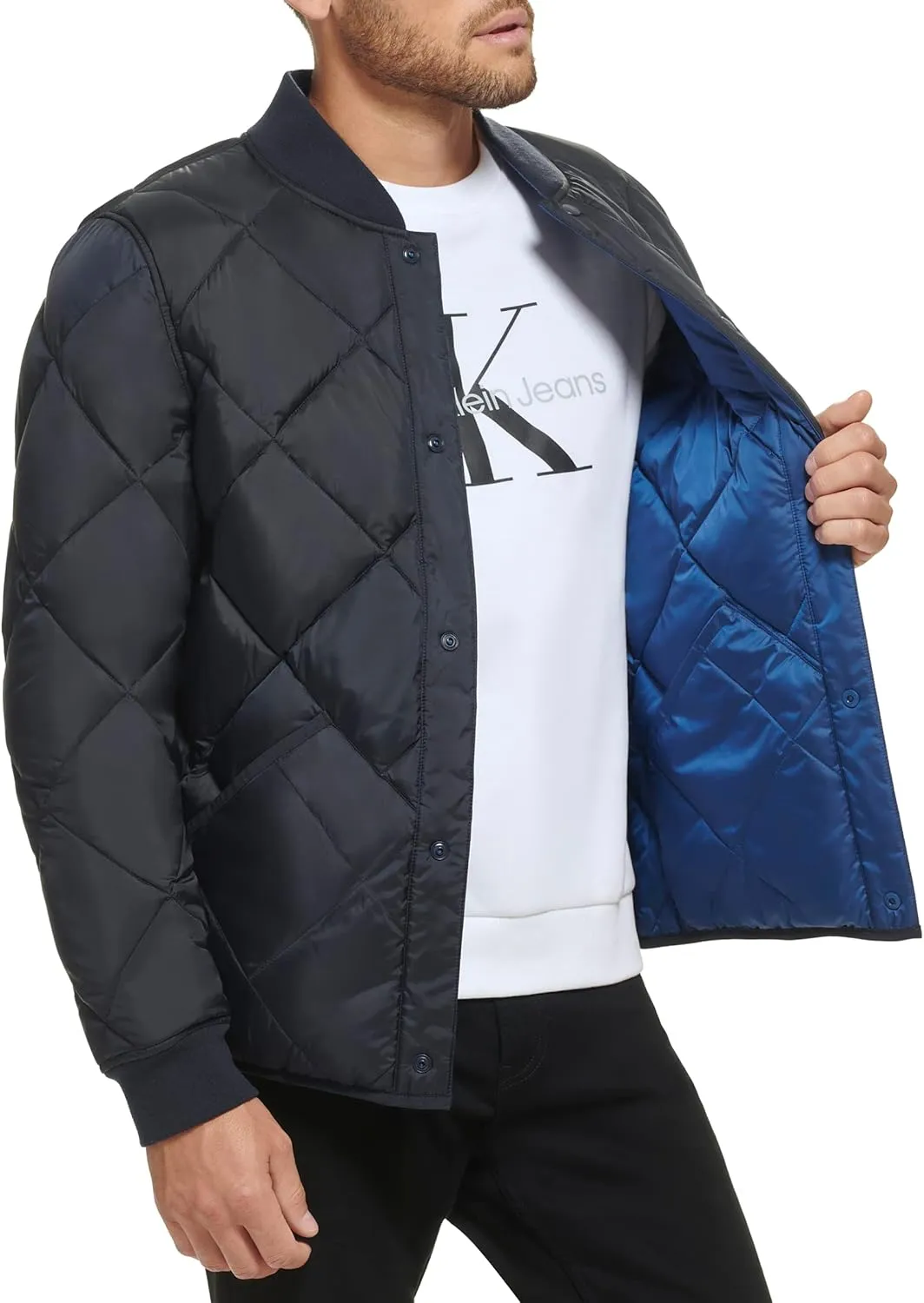 Calvin Klein Men's Reversible Diamond Quilted Jacket