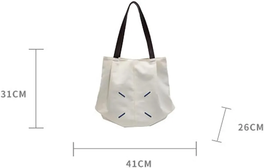 Canvas Bucket Shoulder Bag - Roomy Boho Chic Tote with Spacious Design, Perfect for Work, Beach, and Casual Everyday Use