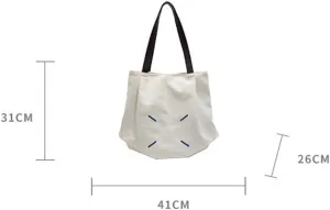 Canvas Bucket Shoulder Bag - Roomy Boho Chic Tote with Spacious Design, Perfect for Work, Beach, and Casual Everyday Use