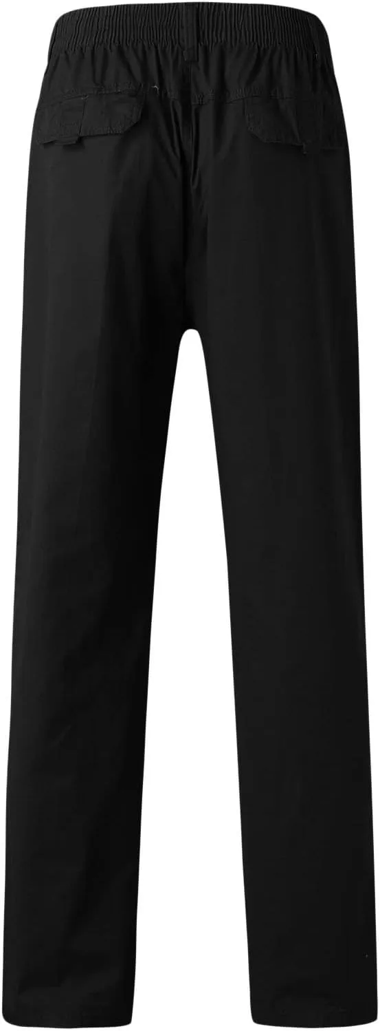 Cargo Pants for Men,Mens Pants with Pockets Cargo Joggers Fleece Sweatpants Casual Pant Chino Slim Fit Trousers