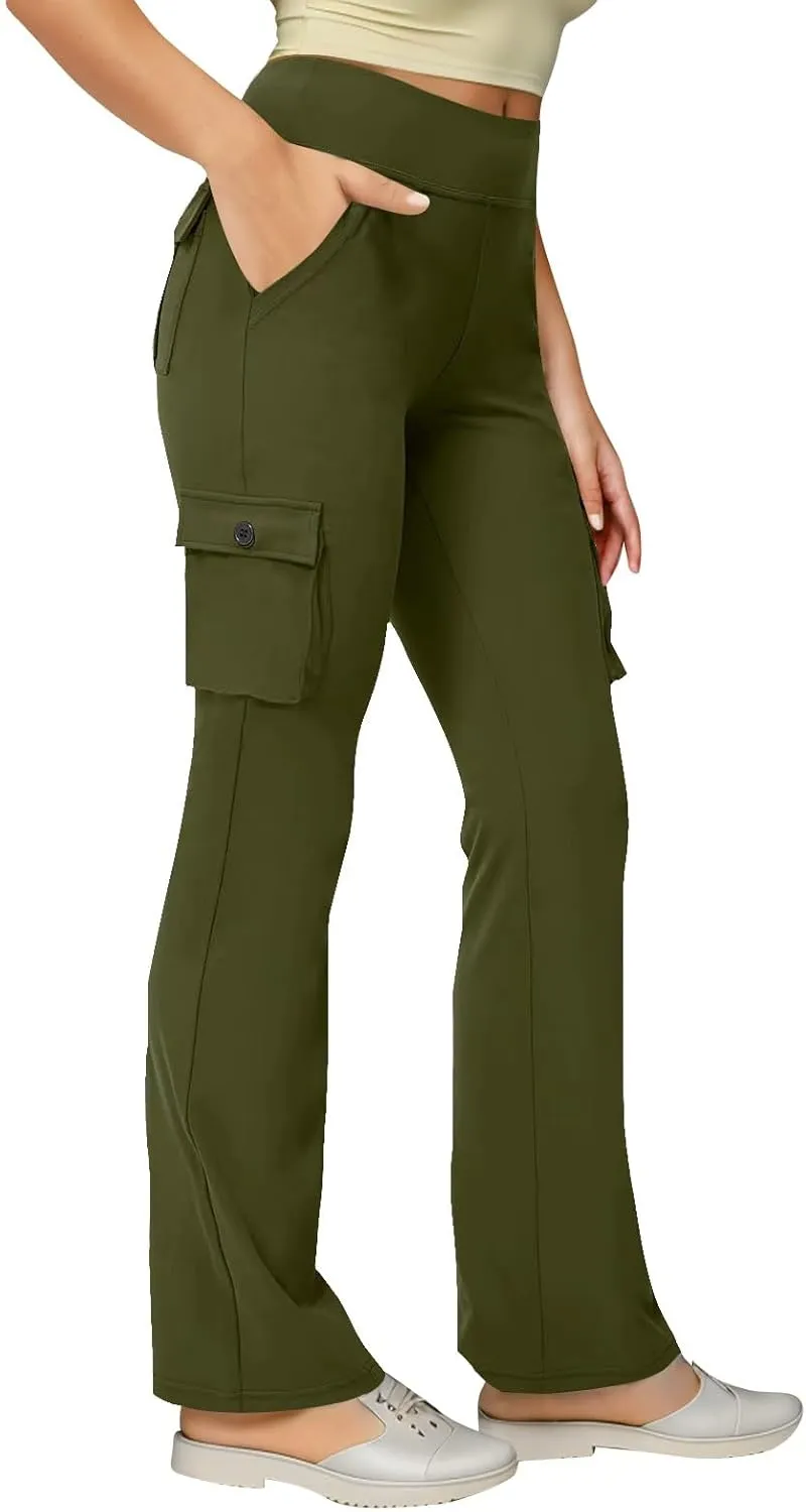 Cargo Pants Women High Waisted Wide Leg Hiking Sweatpant Multi-Pockets Work Tactical Outdoor Jogger Slack Y2k Clothes