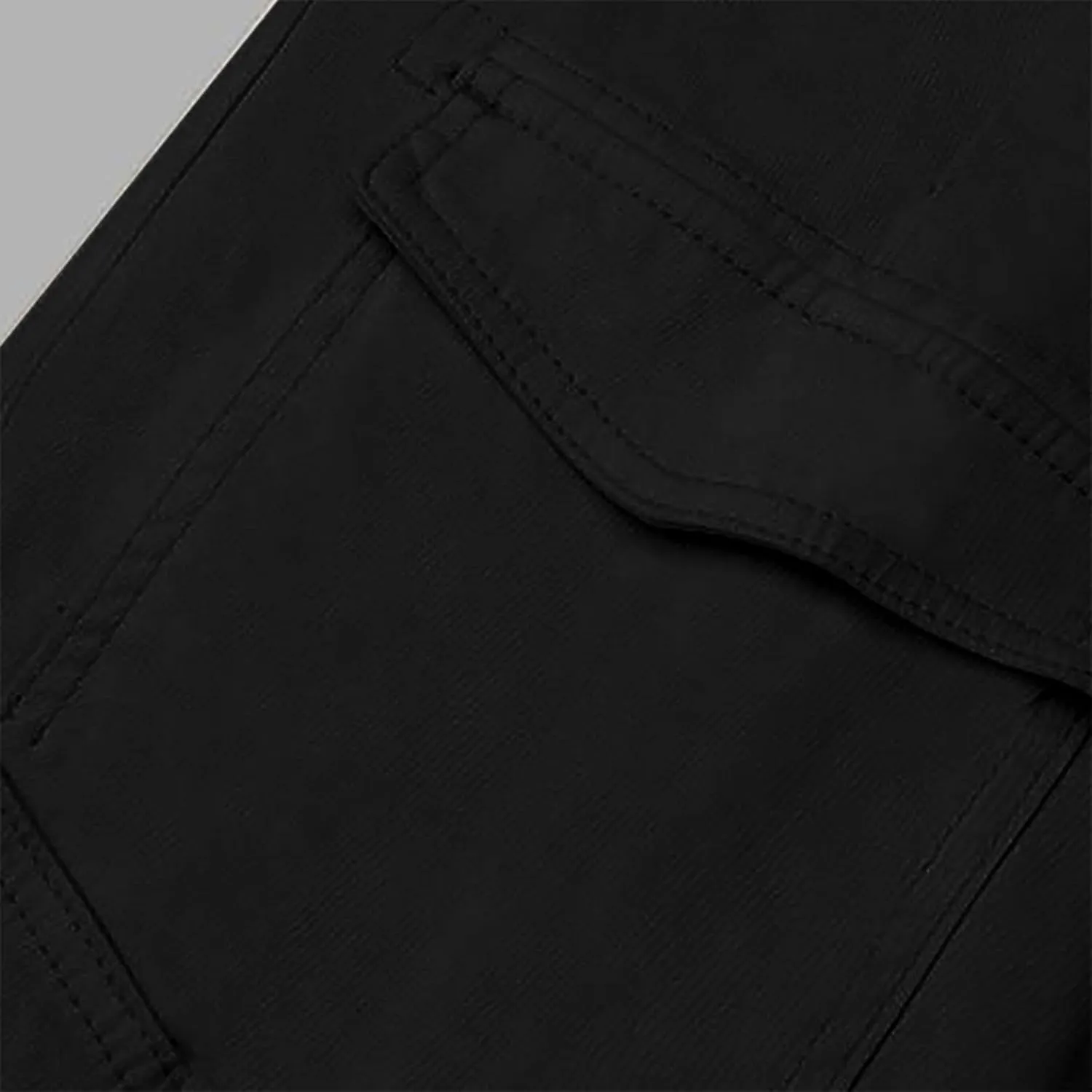 Cargo Pants Women with Flap Pockets High Waisted Side Tie Hem Straight Leg Drawstring Hiking Pants for Travel Joggers