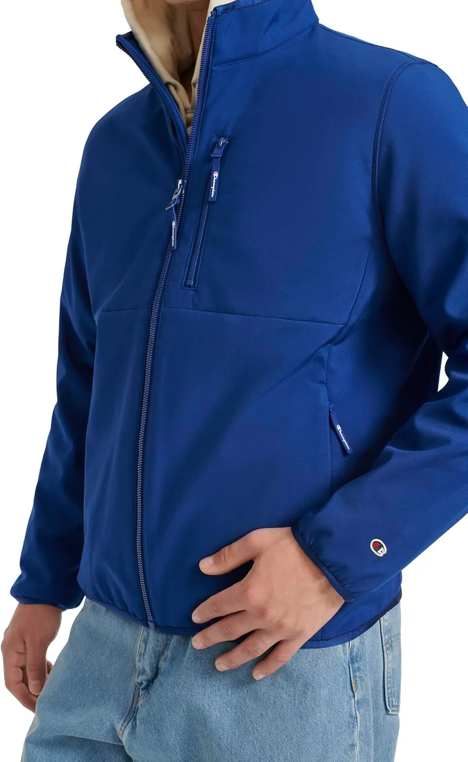 Champion Men's Lightweight Active Soft Shell Jacket with Stand Collar