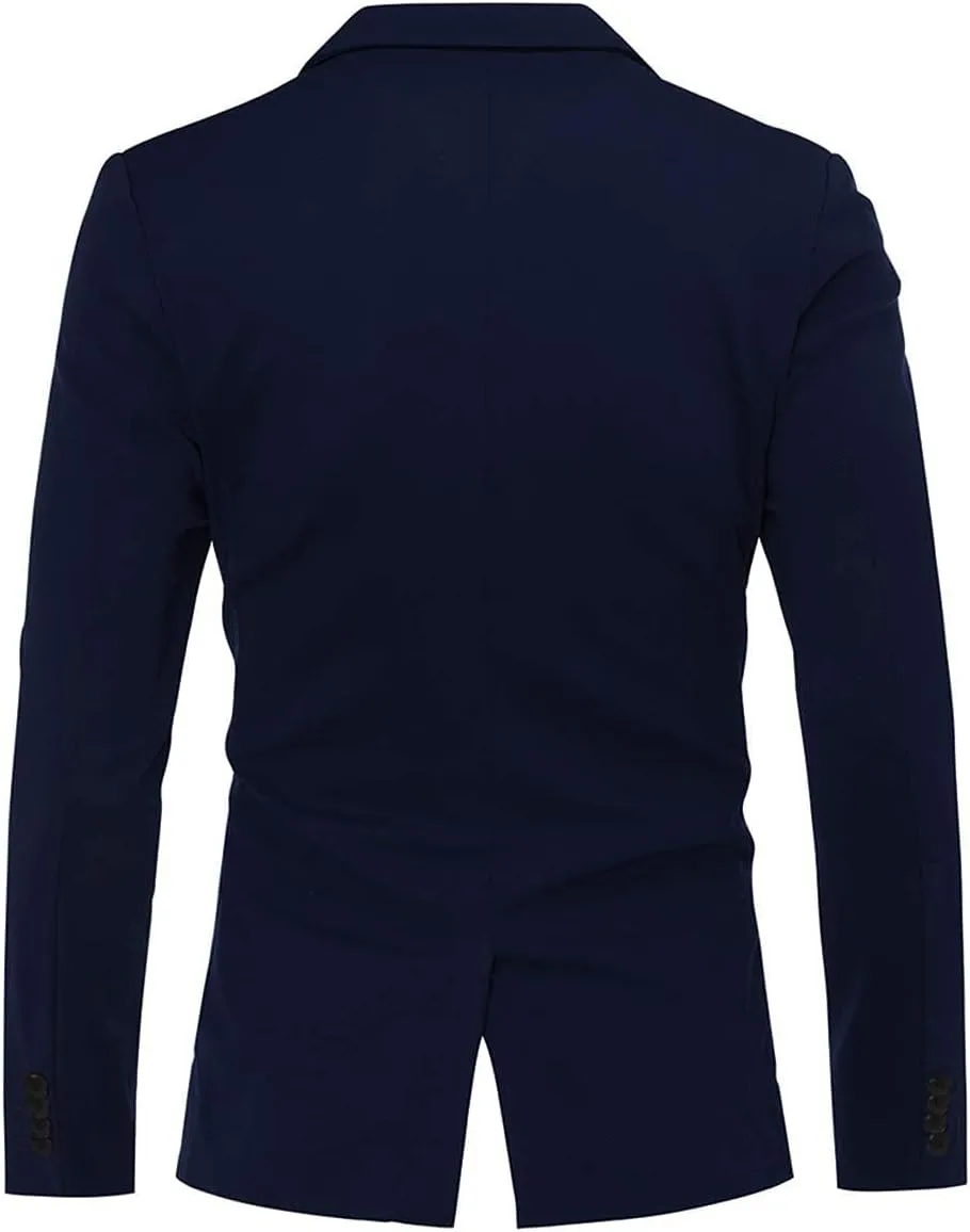 Cloudstyle Men's Suit Jacket One Button Slim Fit Sport Coat Business Daily Blazer