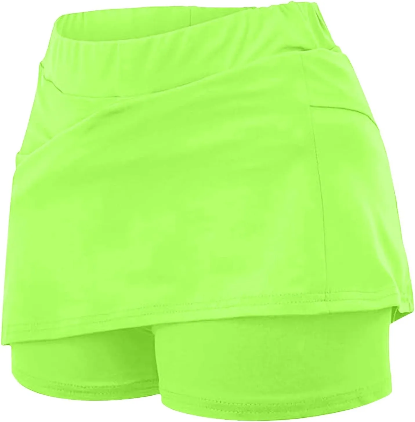 DDAPJ pyju Skorts for Women Plus Size High Waist Yoga Shorts Dressy Casual Athletic Tennis Mini Skater Skirt Basic Skort
