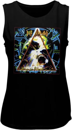 Def Leppard 1977 English Rock Heavy Metal Band Hysteria Ladies Muscle Tank Top