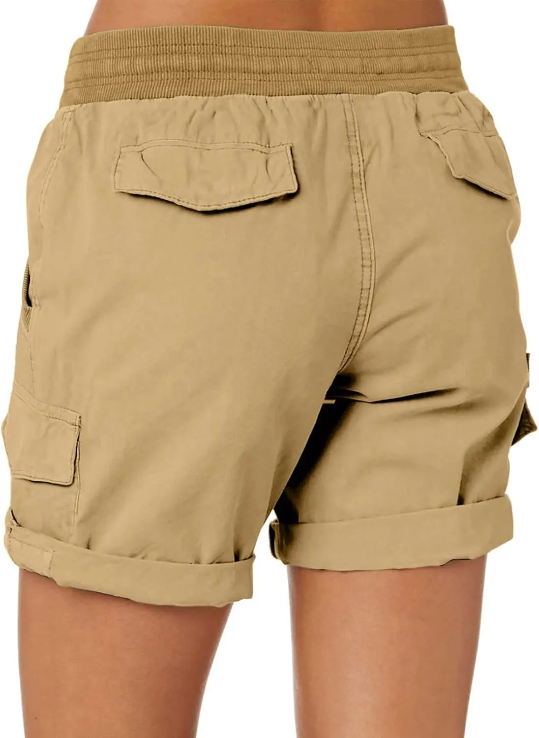 Dokotoo Womens Relaxed Fit High Waist Casual 4 Pocketed 2025 Hiking Outdoor Summer Shorts S-XL