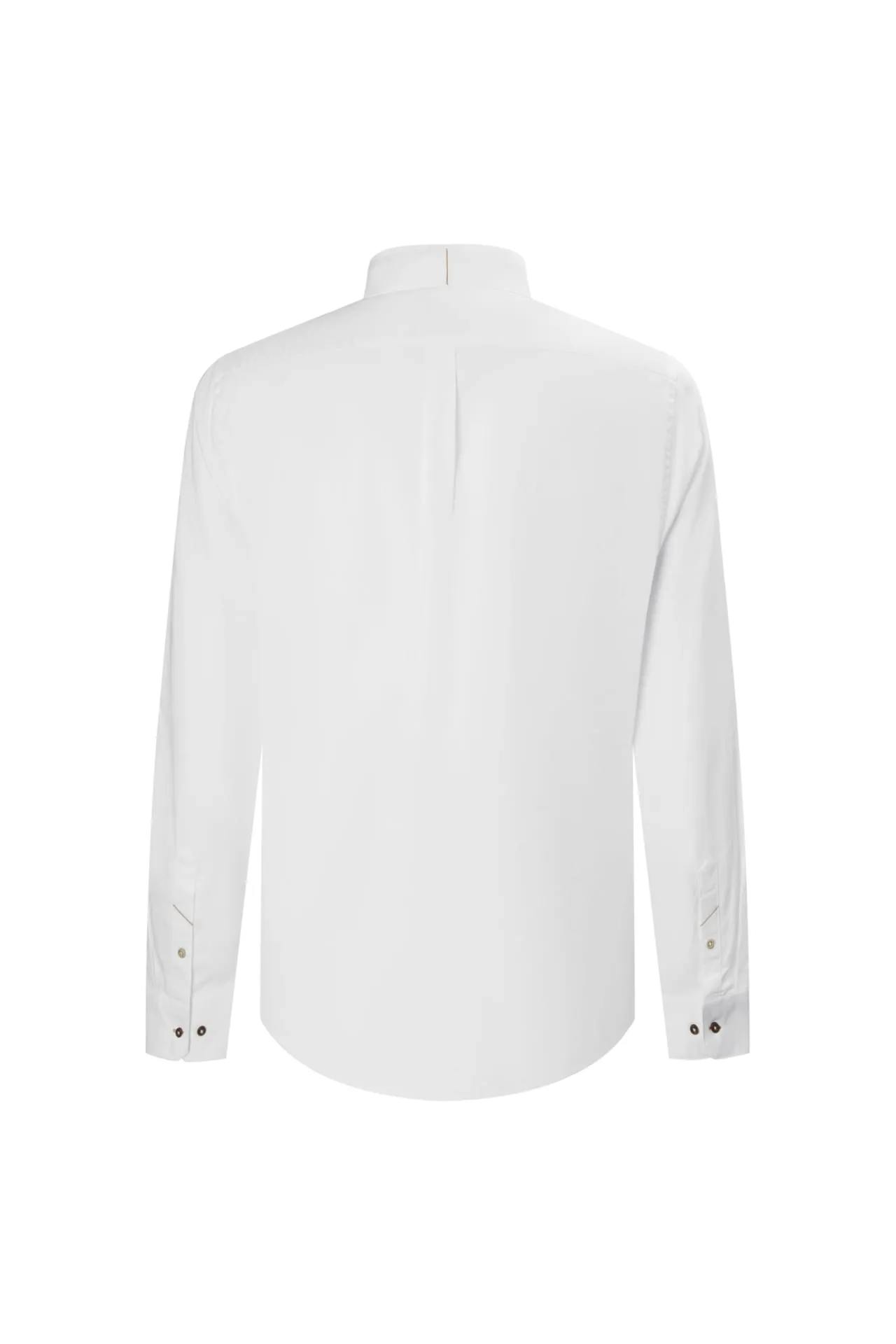 Easy Care Stand Collar Oxford Casual Shirt