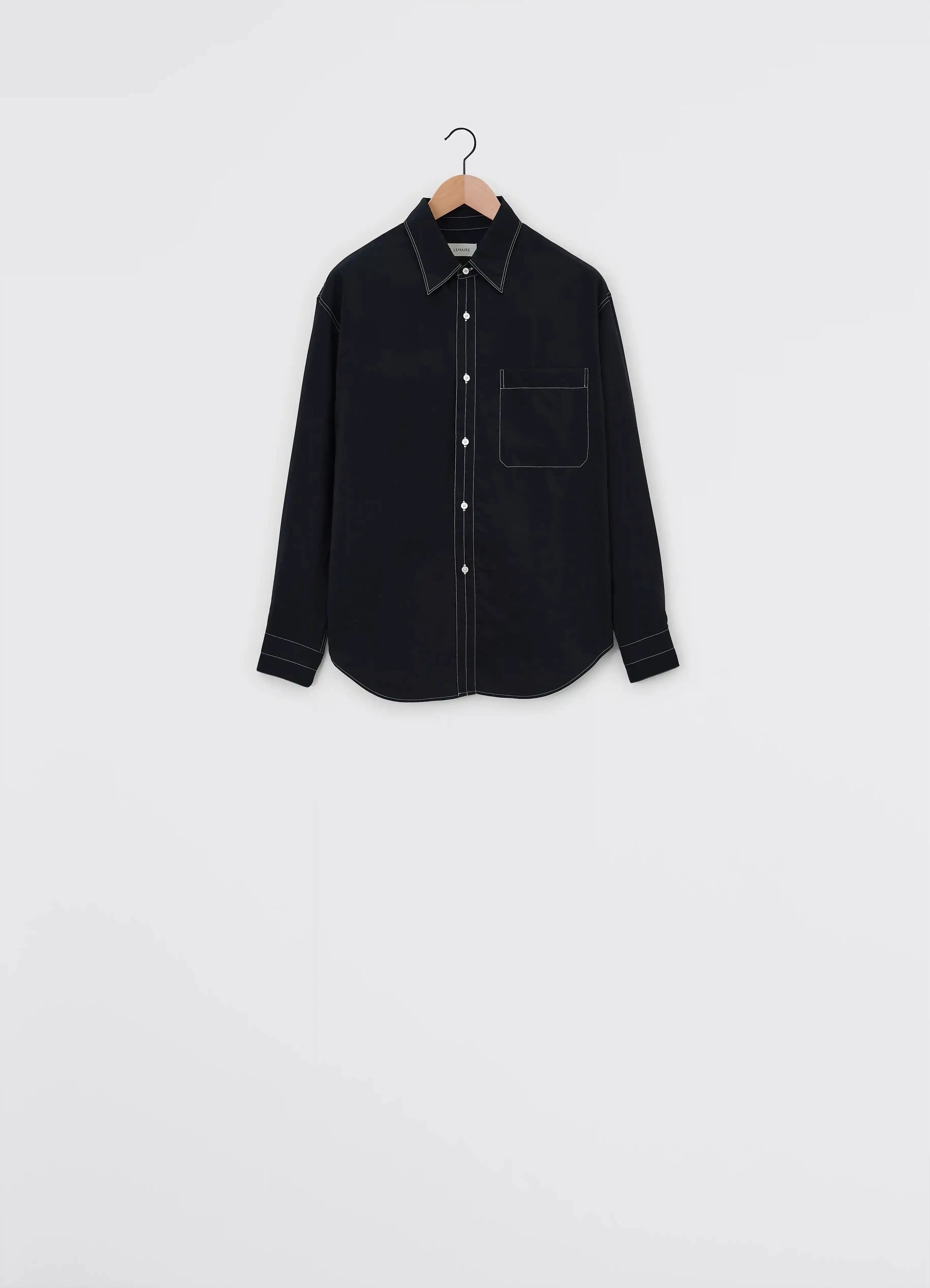 EASY SHIRT WITH CONTRASTED STITCH
