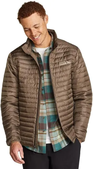 Eddie Bauer Men's Microlight Down Jacket - Water-Resistant, 650 Fill RDS Certified Down, Zip Pockets, Handwarmer Pocket