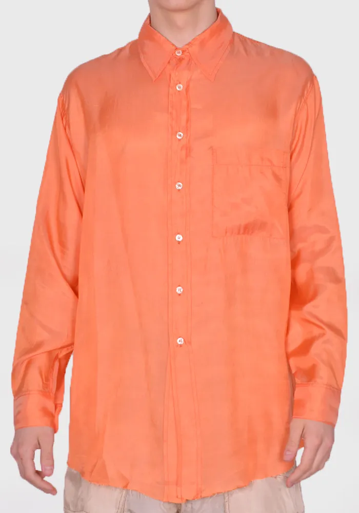 EDWARD CUMING SS23-S06 EASY POCKET SHIRT ORANGE