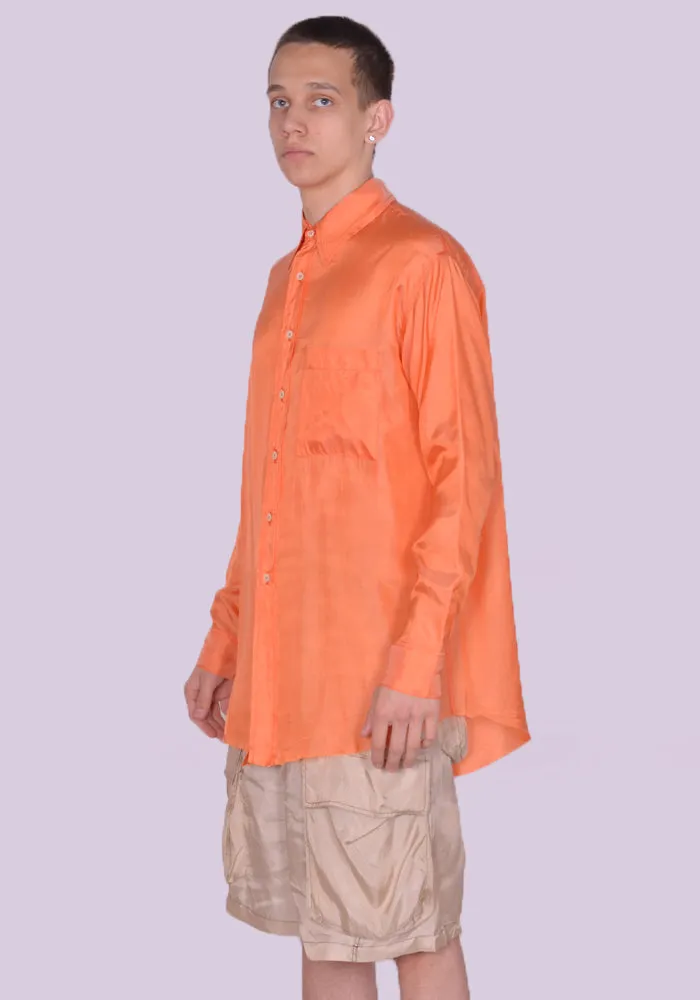 EDWARD CUMING SS23-S06 EASY POCKET SHIRT ORANGE