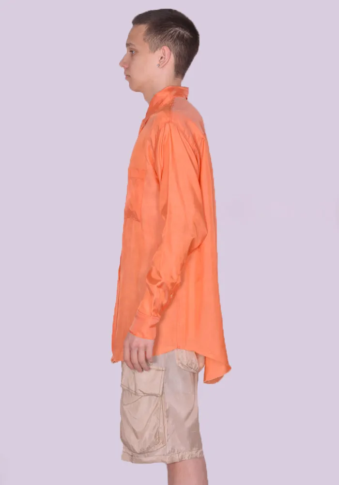 EDWARD CUMING SS23-S06 EASY POCKET SHIRT ORANGE