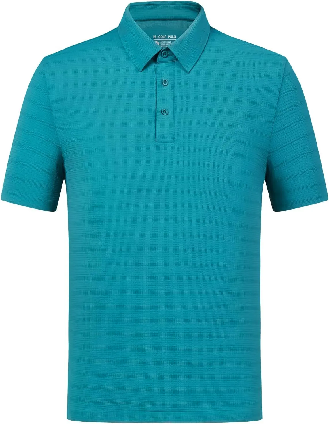 fit space Mens Performance Golf Polo, Cooling Tennis Shirts, Seamless Stretch, Quick-Dry Short Sleeve with IceSilk Tech