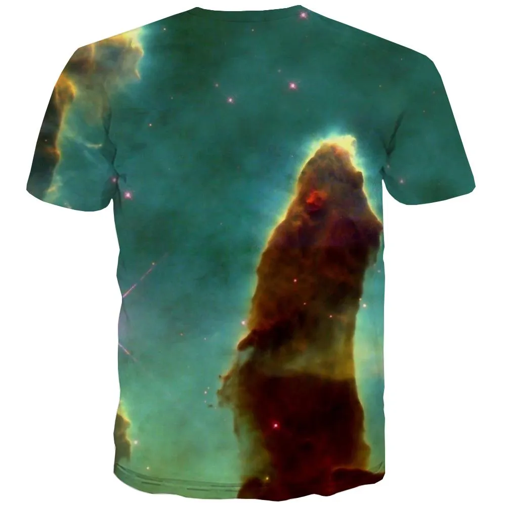 Galaxy T shirts Men Planet T-shirts Graphic Starry Sky T shirts Funny Colorful Shirt Print Harajuku Tshirts Casual