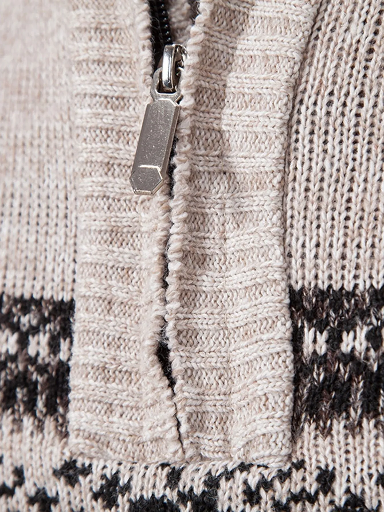 Garry | Elk Print Quarter Zip Jumper