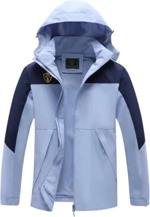 GIISAM Rain Jacket for Women, Women's Waterproof Lightweight Rain Jackets Packable Raincoat Windbreaker Coat with Hood