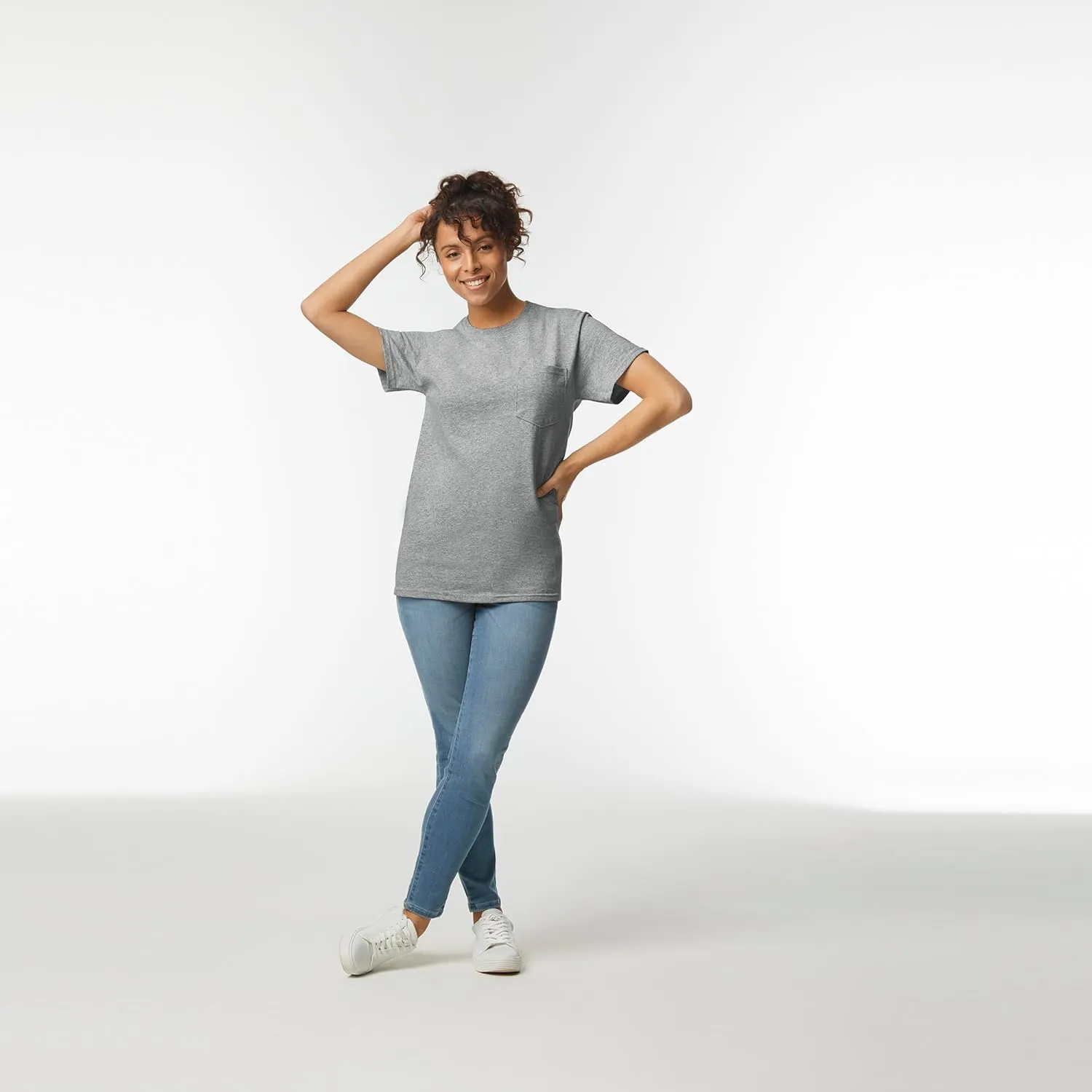 Gildan Unisex Adult Ultra Cotton T-Shirt with Pocket, Style G2300, 2-Pack