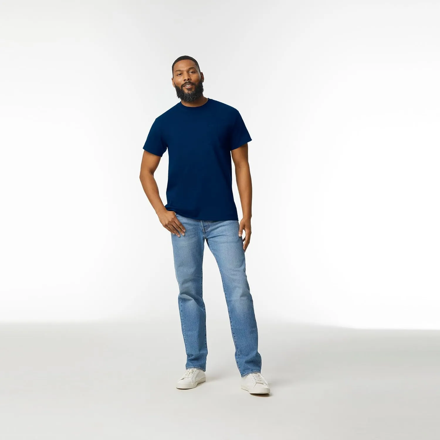 Gildan Unisex Adult Ultra Cotton T-Shirt with Pocket, Style G2300, 2-Pack