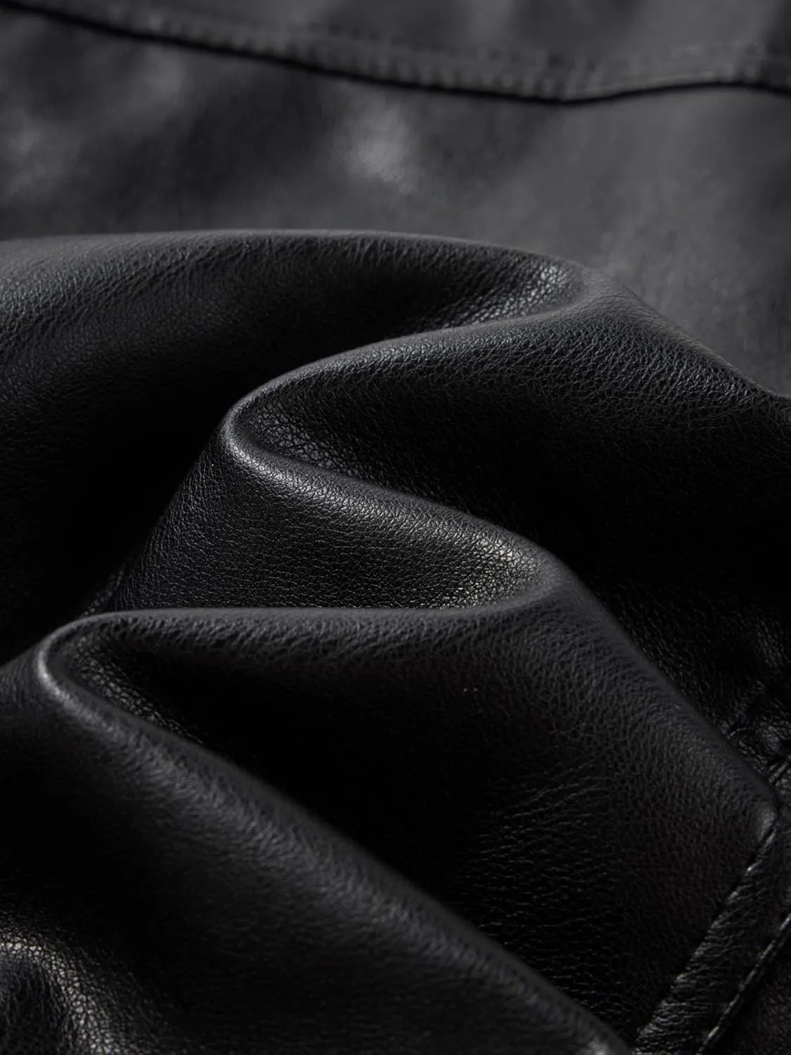 Giolshon Faux Leather Short Jacket Women Fall and Winter Fashion Motorcycle Biker Casual Slim Bomber Coat