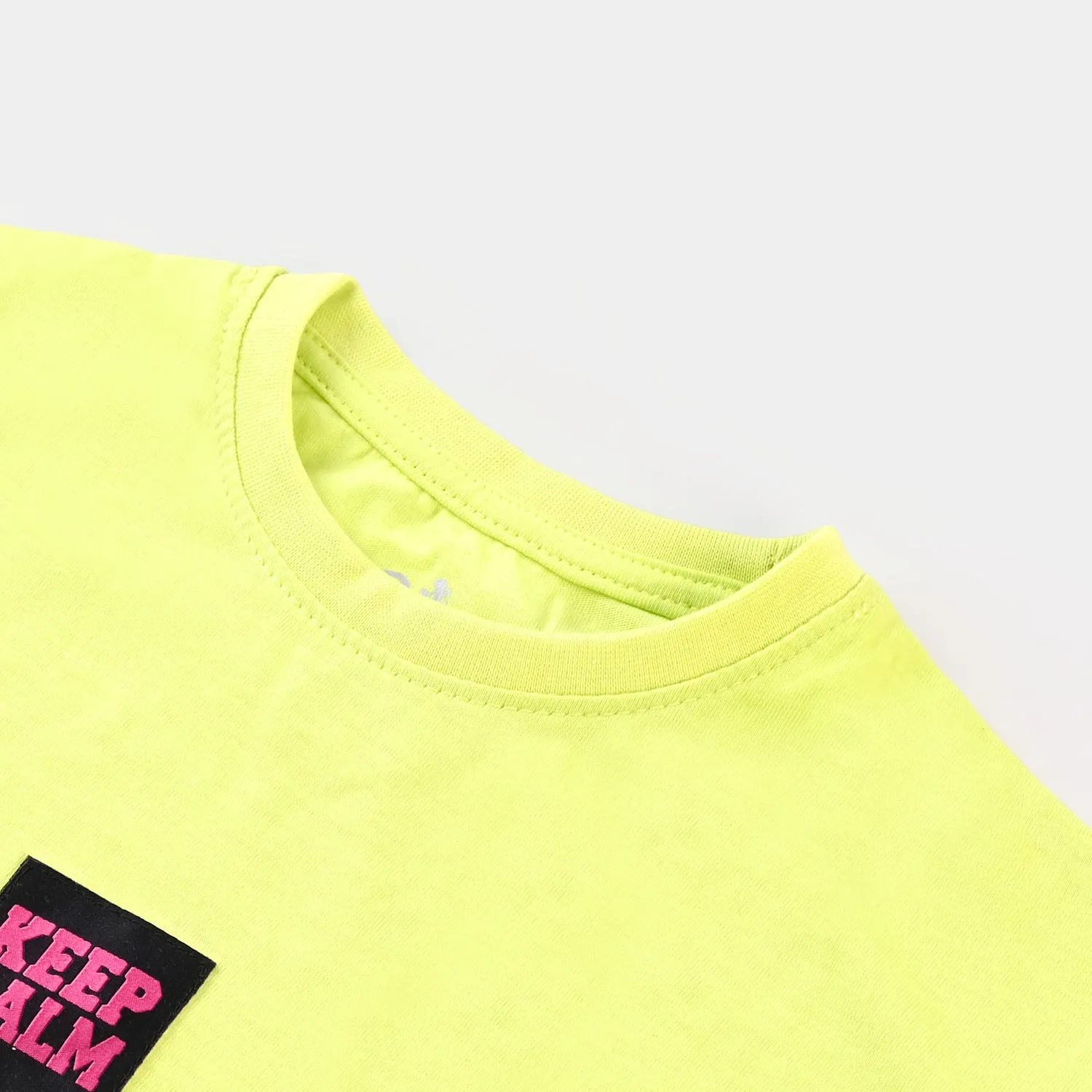 Girls T-Shirt Keep Calm - F-Green