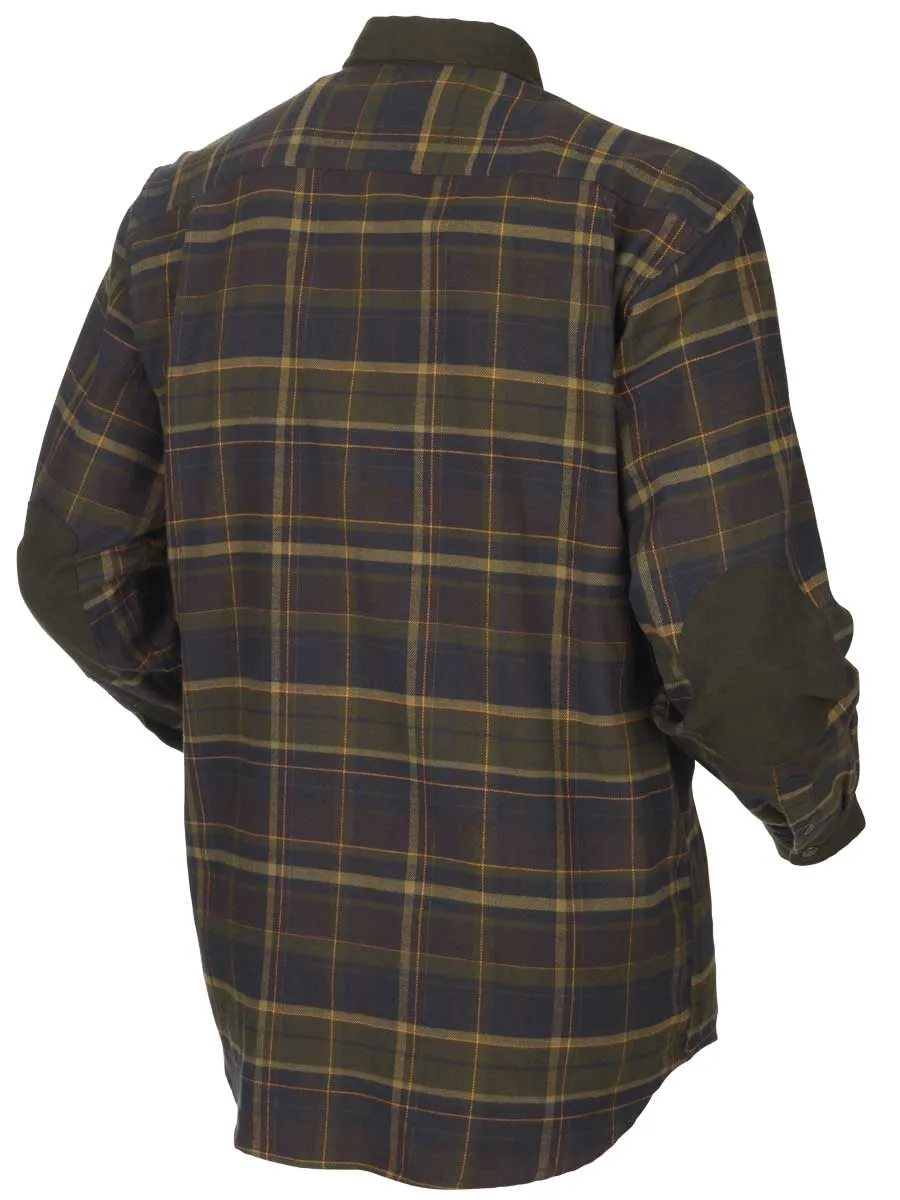 HARKILA Pajala Shirt - Mens Brushed Cotton - Mellow Brown Check