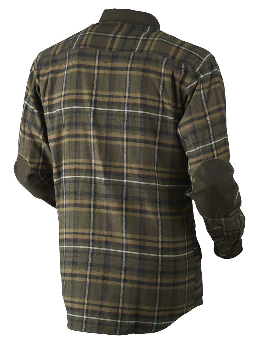 HARKILA Pajala Shirt - Mens Brushed Cotton - Willow Green Check