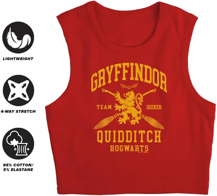 Harry Potter Hogwarts Houses Quidditch Team Women's Sleeveless Crop Top Tank
