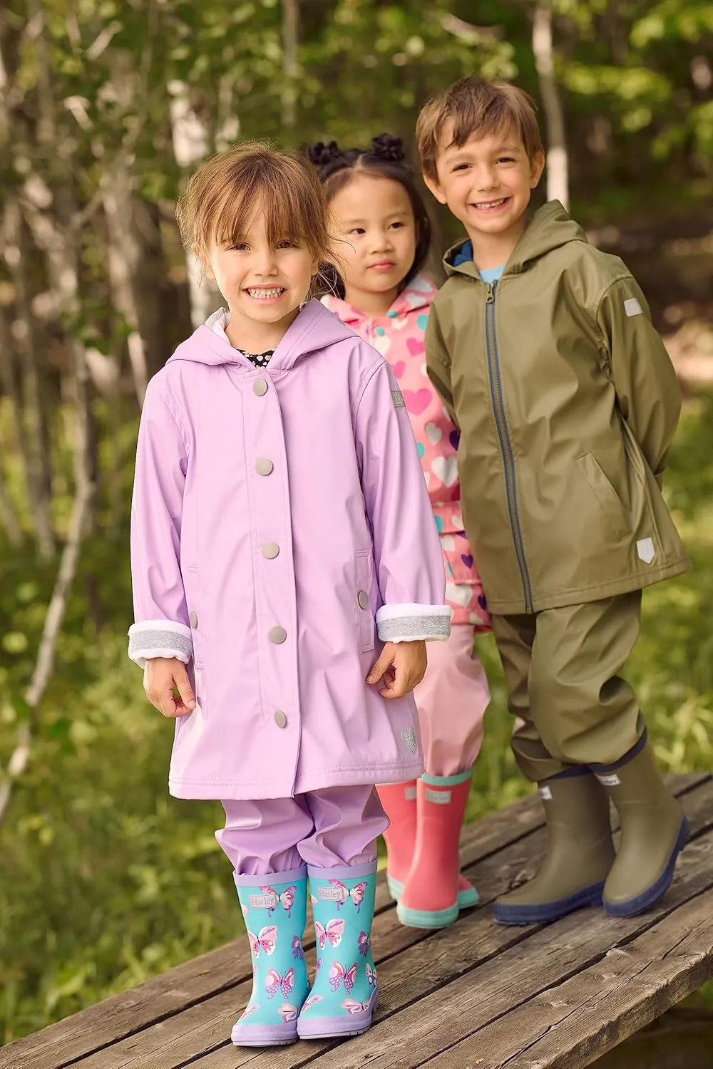 Hatley Kids Button-up Rain Jacket
