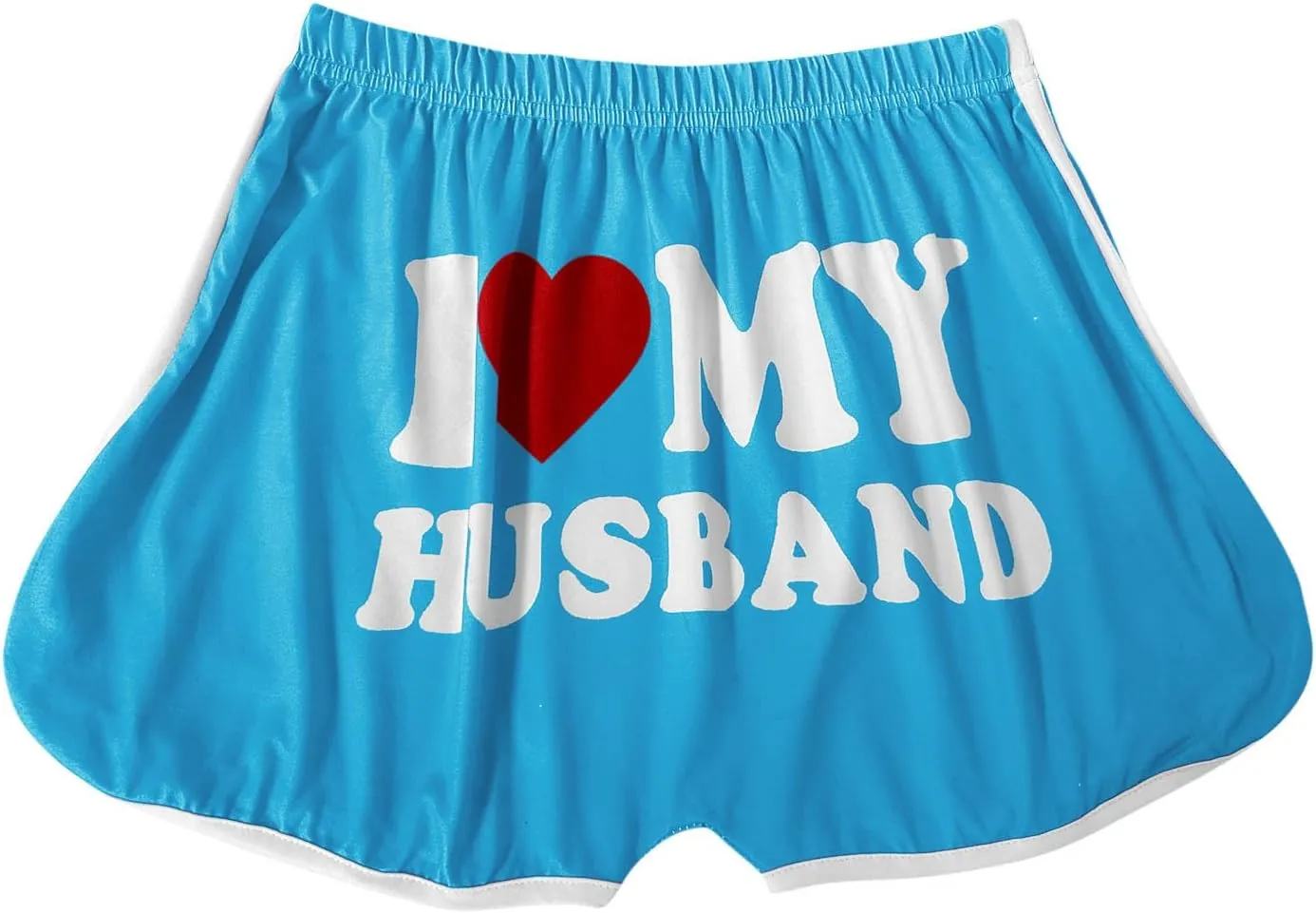 I Love My Husband Booty Shorts Womens Sexy 3" High Waist Yoga Biker Shorts Soft Spandex Dance Hot Pants Butt Lifting Leggings