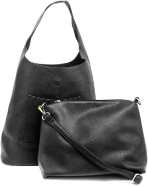 Joy Susan Womens Molly Slouchy 2-in-1 Hobo Handbag