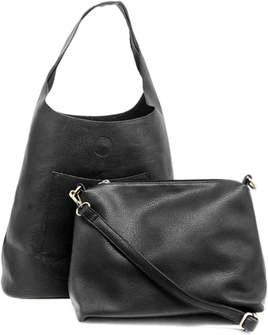 Joy Susan Womens Molly Slouchy 2-in-1 Hobo Handbag