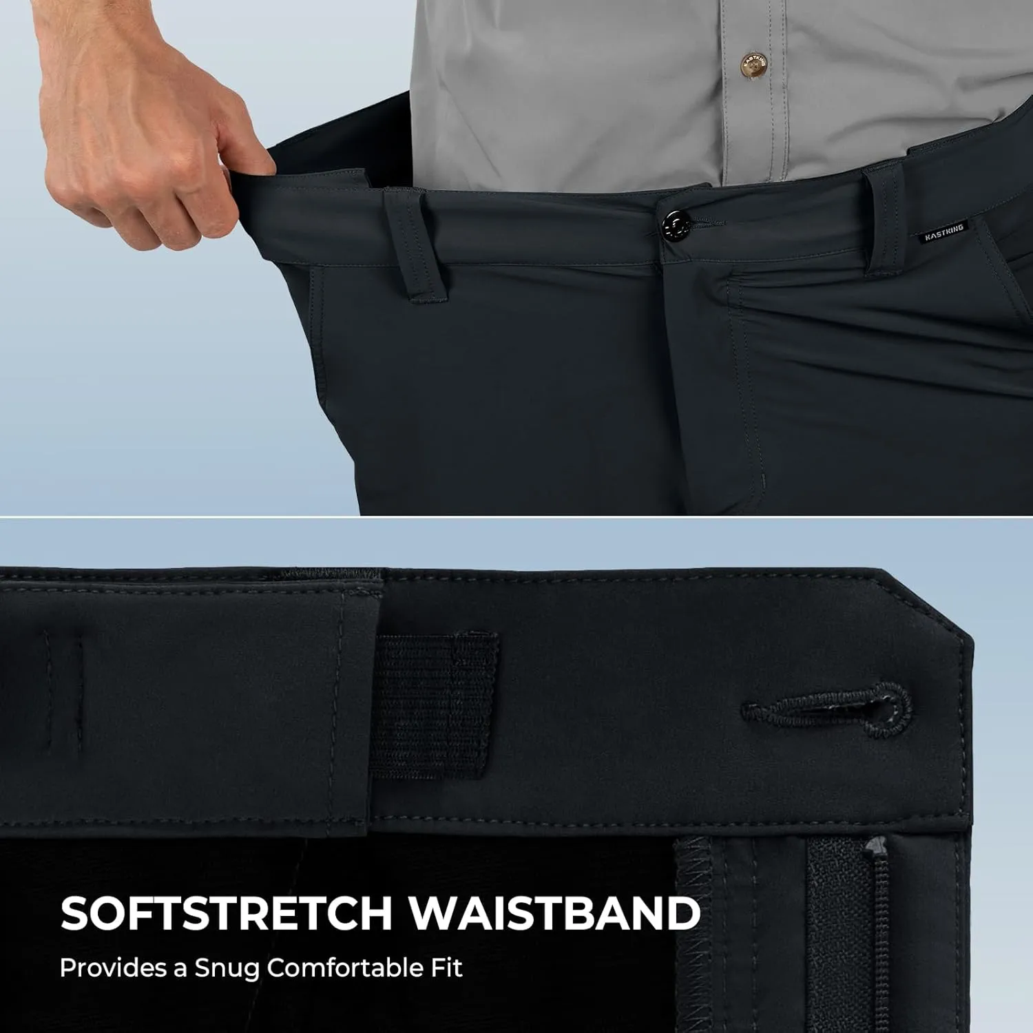 KastKing Cool Caster Men's Fishing Shorts, UPF 50  Hiking Shorts, 10.5 and 7.5 Available, Water Repellent, 4-Way Stretch