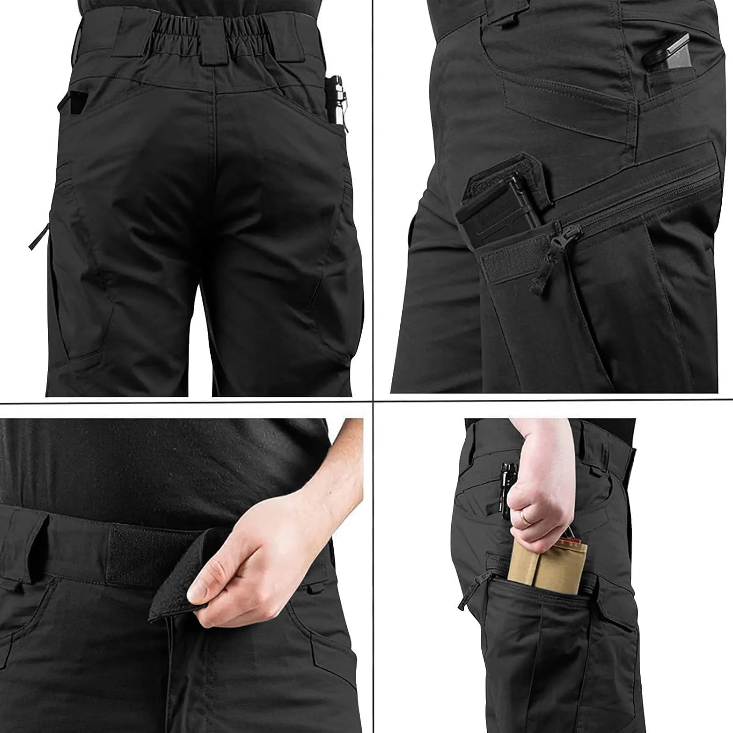lcyhony Cargo Shorts for Men Plus Size Stretch Waterproof Tactical Workout Shorts Relaxed fit Cozy Multi Pockets Hiking Pants