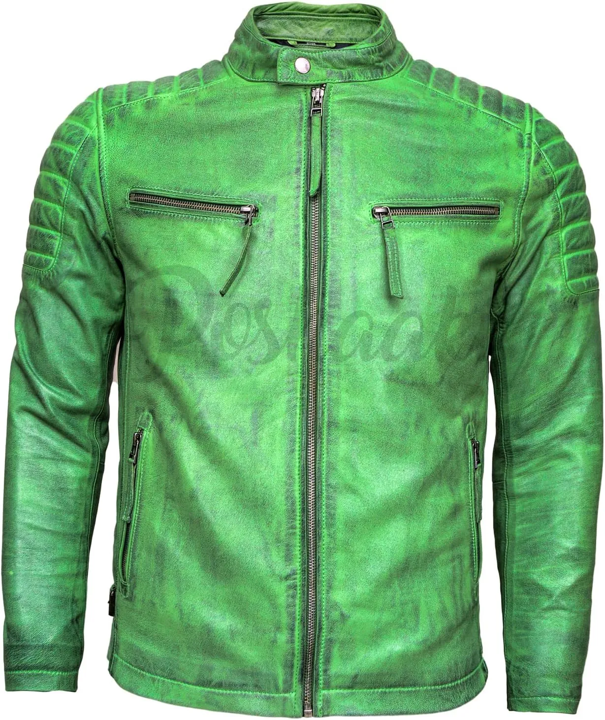 Leather Jacket Men - Stylish Cafe Racer for Men | Men's Leather Jacket Jacket for Comfort & Durability