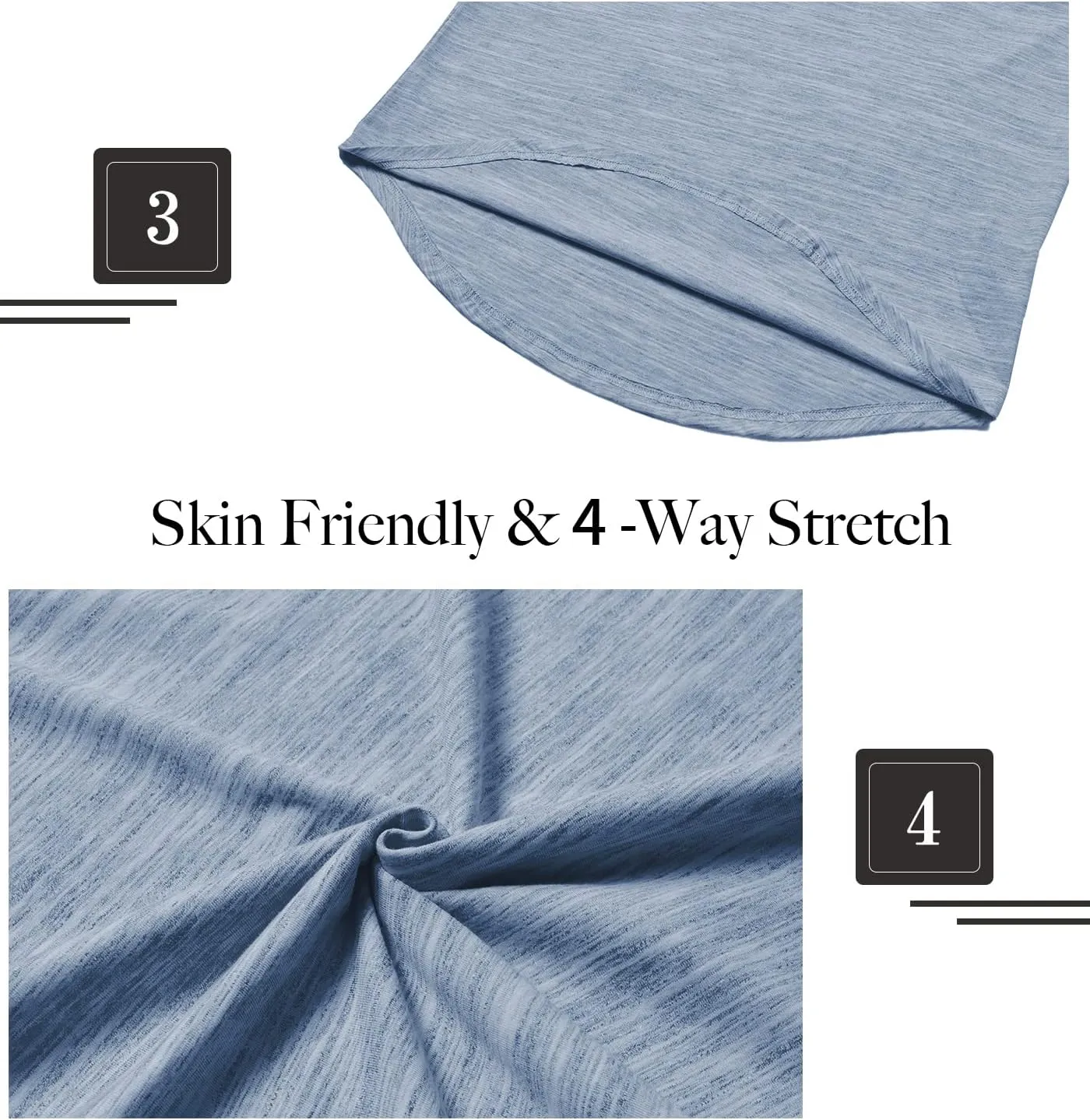 LETAOTAO Mens Hipster Longline T-Shirt Drop Cut Scallop Long Tail Slim Fit Bodybuilding Gym Muscle Workout Tee