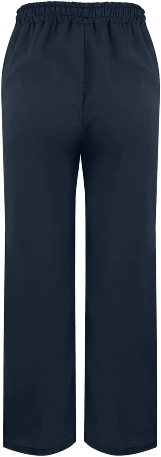 Linen Pants Women High Waisted Elastic Drawstring Beach Pants Casual Loose Lightweight Wide Leg Trousers with Pockets