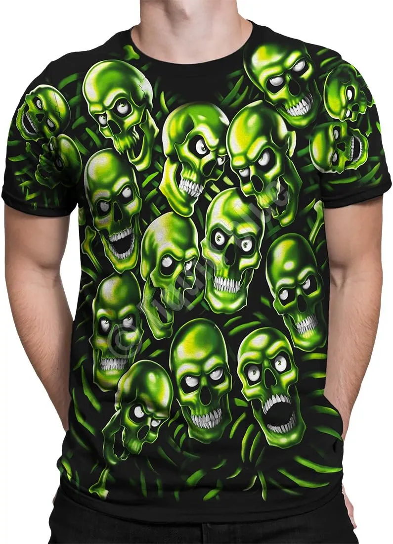Liquid Blue Men's Skull Pile T-Shirt