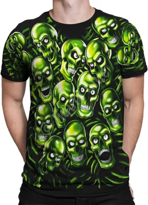 Liquid Blue Men's Skull Pile T-Shirt