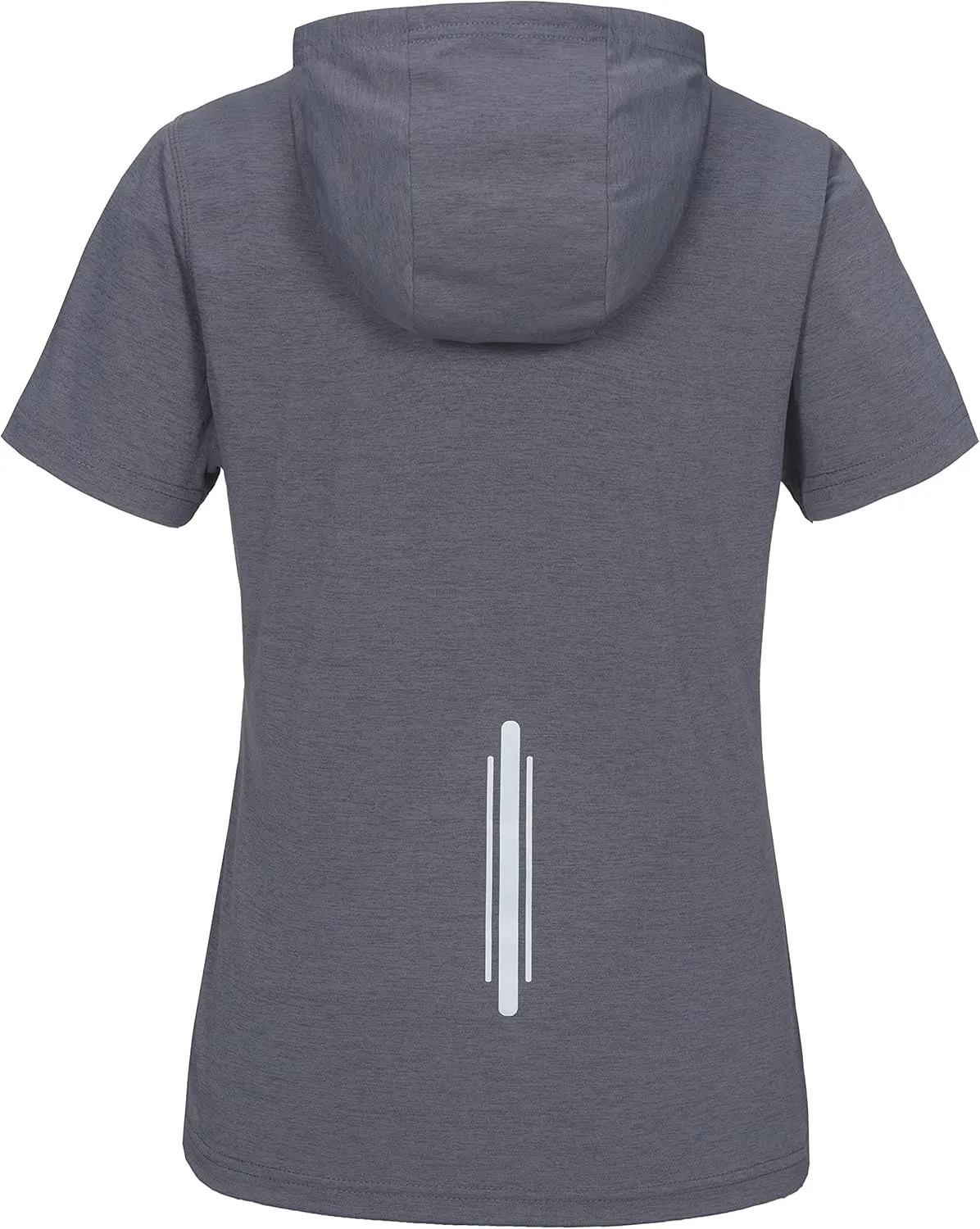 Little Donkey Andy Women's Short Sleeve Quick Dry T-Shirt with Hood Sun Protection Workout Stretch Basic Tops Tee