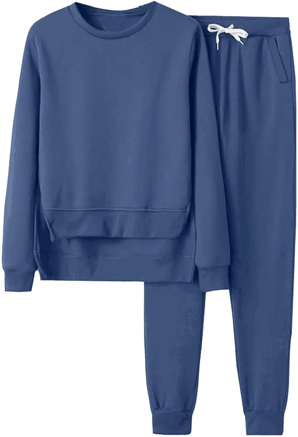 Lounge Sets for Women 2024 Long Sleeve V Neck Cute Sweatsuit Two Piece Travel Outfits Sweatsuits Sweatsuits