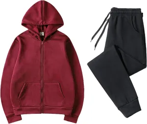 Lounge Sets for Women 2024 Long Sleeve V Neck Elastic Waist Sweatsuit Sweatshirt Wide Leg